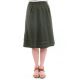 Jupe midi retro kaki Leana zoom