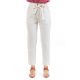 Pantalon carotte casual zen ecru zoom