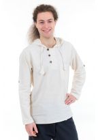 Chemise ethnique avec capuche natural Mio face