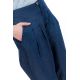 Pantacourt bouffant femme jean denim