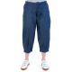 Pantacourt bouffant femme jean denim zoom