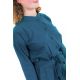 Combinaison pantalon style saharienne bleu