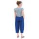 Pantacourt bouffant femme bleu royal