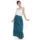 Jupe longue boheme bleu petrole