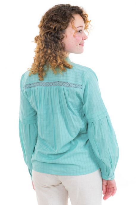 Blouse chemisier dos dentelle Lany dos