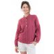 Blouse chemisier dos original dentelle face