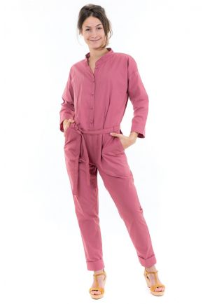 Combi pantalon saharienne brique rose face
