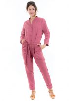 Combi pantalon saharienne brique rose face