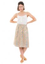 Jupe midi retro chic Lillyane face
