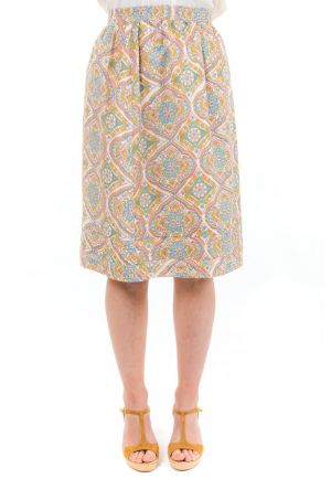 Jupe midi retro chic Lillyane zoom
