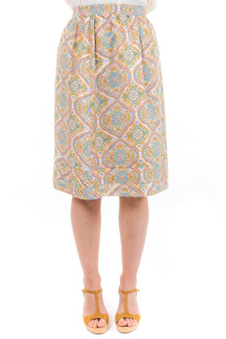 Jupe midi retro chic Lillyane zoom