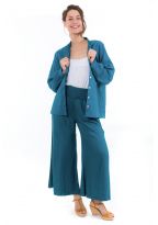 Pantalon fluide large femme Toudou face