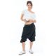 Bermuda sarouel cargo black Milhan face