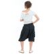 Bermuda sarouel cargo black Milhan