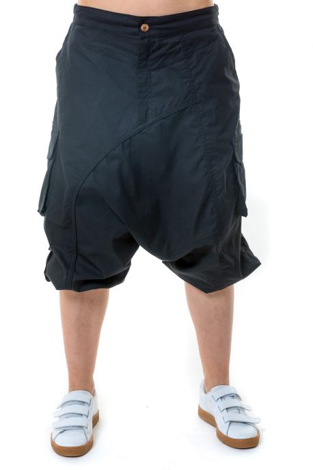 Bermuda sarouel cargo black Milhan zoom