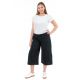 Pantalon raccourci pantacourt hybride noir face