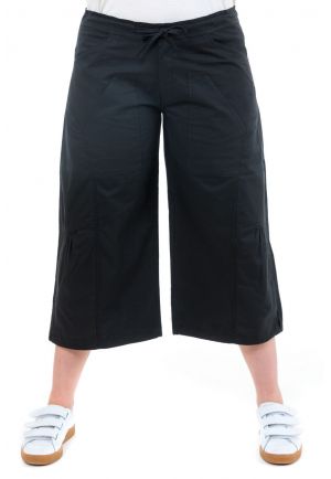 Pantalon raccourci pantacourt hybride noir zoom