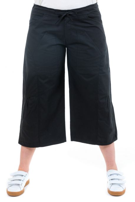 Pantalon raccourci pantacourt hybride noir zoom