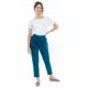 Pantalon carotte bleu petrole Nebalah face