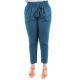 Pantalon carotte bleu petrole Nebalah zoom