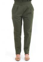 Pantalon carotte femme army chic zoom