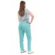 Pantalon carotte broderies femme Fresh