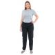 Pantalon coupe carotte basique noir face