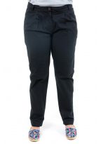 Pantalon coupe carotte basique noir zoom