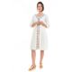 Robe midi ethnique romantique broderies
