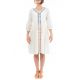 Robe midi ethnique romantique broderies zoom