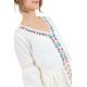 Robe midi ethnique romantique broderies