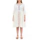 Robe midi ethnique romantique broderies