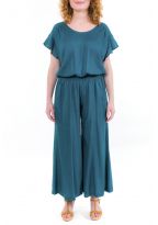 Combinaison pantalon fluide retro chic zoom