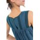 Robe longue romantique dentelle bleue