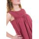 Robe maxi boheme dentelle rose