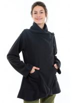Veste longue polaire douce Bahiri face