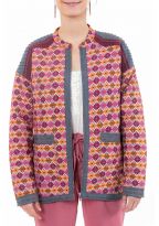 Veste femme broderies ethnic chic Kadahi zoom