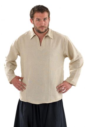 Chemise col relax chanvre