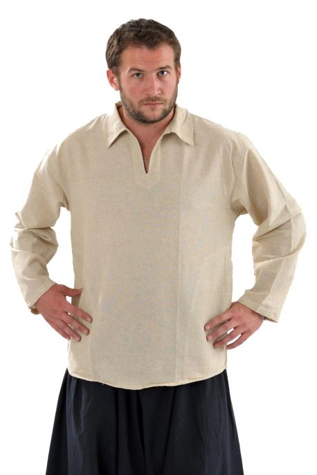 Chemise col relax chanvre