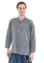 Chemise col mao ethnique zen Jin face