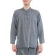 Chemise col mao homme gris chine Louis zoom