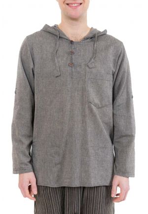 Chemise ethnique transformable capuche Paoh zoom