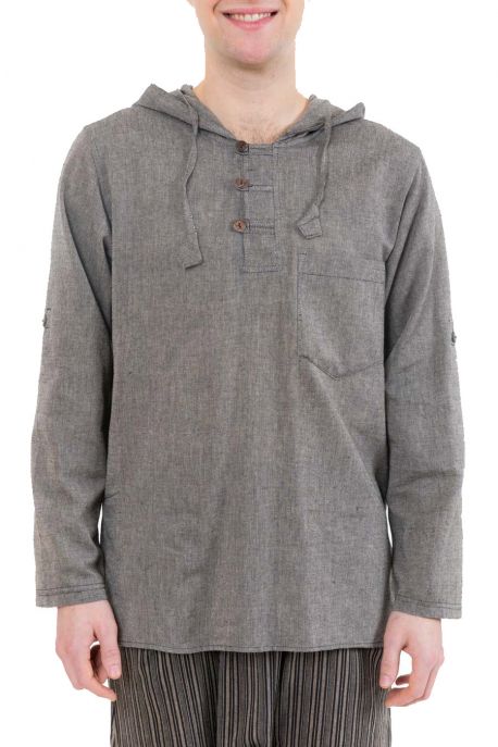 Chemise ethnique transformable capuche Paoh zoom