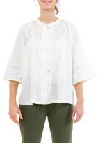 Blouse chemisier dentelle broderies boheme zoom