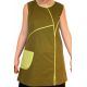 Tunique ethnique verte bicolor big pocket