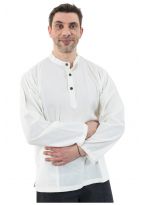 Chemise coton nepalais 3 boutons 1 poche