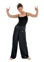 Pantalon pecheur thailande noir uni