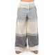 Pantalon femme fluide jambe fendue