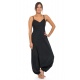 Combi sarouel femme ethnique imprime python noir gris