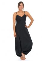 Combi sarouel femme ethnique imprime python noir gris